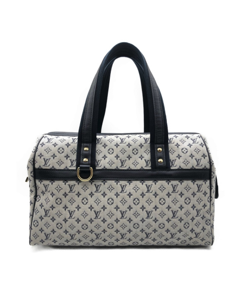 LOUIS VUITTON（ルイ ヴィトン）LOUIS VUITTON (ルイヴィトン) ジョセフィーヌGM グレー×ネイビー サイズ:GM モノグラム・ミニ M92211 VI0012の古着・服飾アイテム