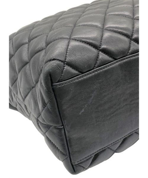 CHANEL（シャネル）CHANEL (シャネル) ココマークチャーム付チェーントートバッグ ブラック サイズ:-の古着・服飾アイテム