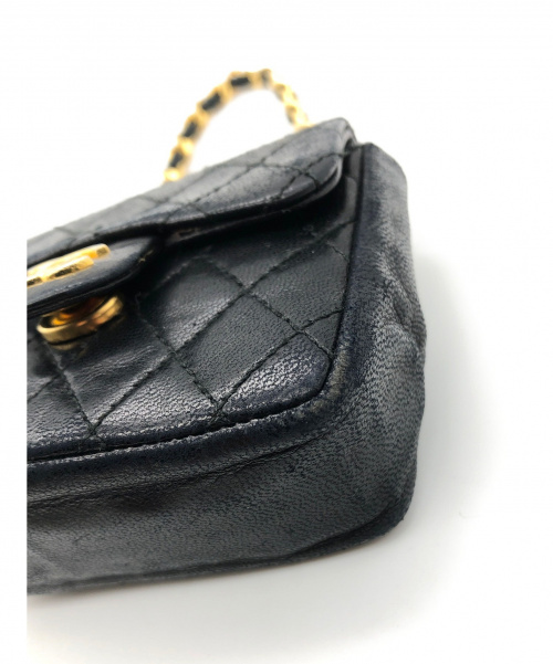 CHANEL（シャネル）CHANEL (シャネル) ミニマトラッセ付チェーンベルト ブラック サイズ:-の古着・服飾アイテム