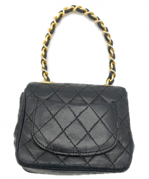 CHANEL（シャネル）CHANEL (シャネル) ミニマトラッセ付チェーンベルト ブラック サイズ:-の古着・服飾アイテム
