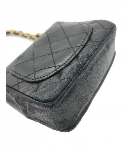 CHANEL（シャネル）CHANEL (シャネル) ミニマトラッセ付チェーンベルト ブラック サイズ:-の古着・服飾アイテム