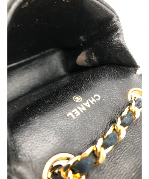 CHANEL（シャネル）CHANEL (シャネル) ミニマトラッセ付チェーンベルト ブラック サイズ:-の古着・服飾アイテム