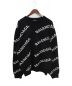 BALENCIAGA（バレンシアガ）の古着「オールオーバー ロゴ セーター」｜ブラック