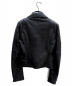 BALENCIAGA (バレンシアガ) レザーライダースジャケット ブラック サイズ:36：69800円