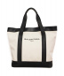 BALENCIAGA（バレンシアガ）の古着「ロゴキャンバストートバッグ」｜ホワイト×ブラック