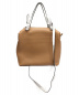 CELINE (セリーヌ) ソフトキューブ ホワイト×ブラウン サイズ:- スモール　2wayショルダー：79800円