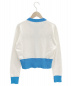 CHANEL (シャネル) ロゴカーディガン ホワイト×スカイブルー サイズ:36 2019年春夏コレクション：188000円