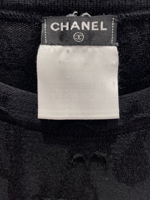 CHANEL（シャネル）CHANEL (シャネル) ニットワンピース ブラック サイズ:34の古着・服飾アイテム