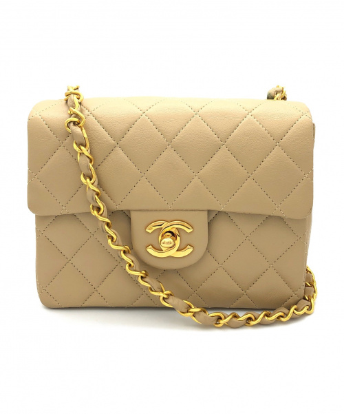 CHANEL（シャネル）CHANEL (シャネル) ミニマトラッセ ベージュ サイズ:- ミニマトラッセ ラムスキンの古着・服飾アイテム