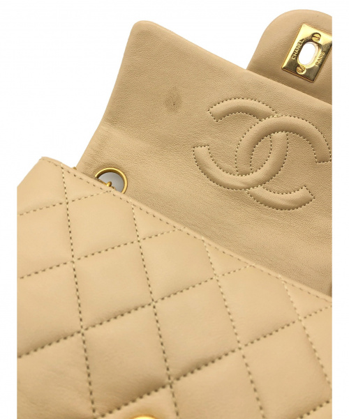 CHANEL（シャネル）CHANEL (シャネル) ミニマトラッセ ベージュ サイズ:- ミニマトラッセ ラムスキンの古着・服飾アイテム