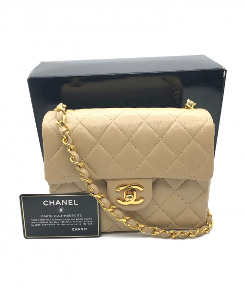 CHANEL（シャネル）CHANEL (シャネル) ミニマトラッセ ベージュ サイズ:- ミニマトラッセ ラムスキンの古着・服飾アイテム