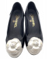 CHANEL (シャネル) カメリアパンプス ホワイト×ブラック サイズ:341/2：39800円