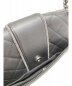 中古・古着 CHANEL (シャネル) ダブルチェーンショルダーバッグ ブラック サイズ:- ラムレザー マトラッセ　ココマークシルバー金具：298000円