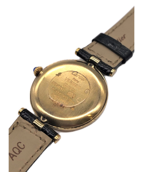 Cartier（カルティエ）Cartier (カルティエ) マスト ヴァンドームLM ブラック サイズ:LM クォーツ 動作確認済みの古着・服飾アイテム
