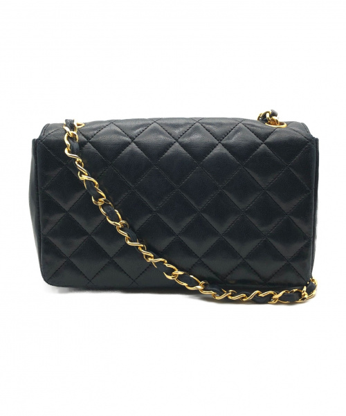 CHANEL（シャネル）CHANEL (シャネル) マトラッセショルダーバッグ ブラック サイズ:- ミニマトラッセ ラムレザーの古着・服飾アイテム