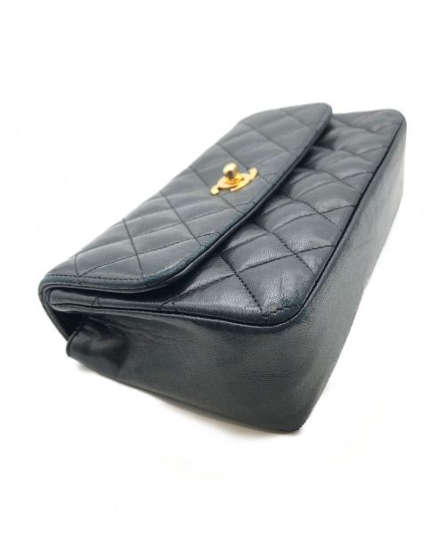 CHANEL（シャネル）CHANEL (シャネル) マトラッセショルダーバッグ ブラック サイズ:- ミニマトラッセ ラムレザーの古着・服飾アイテム