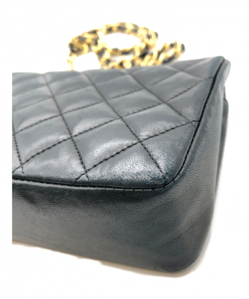CHANEL（シャネル）CHANEL (シャネル) マトラッセショルダーバッグ ブラック サイズ:- ミニマトラッセ ラムレザーの古着・服飾アイテム