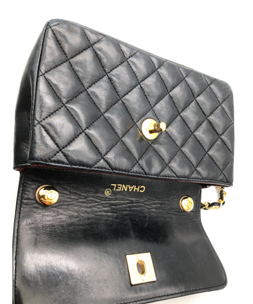 CHANEL（シャネル）CHANEL (シャネル) マトラッセショルダーバッグ ブラック サイズ:- ミニマトラッセ ラムレザーの古着・服飾アイテム