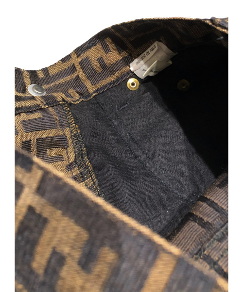 FENDI（フェンディ）FENDI (フェンディ) ズッカ柄パンツ ブラウン サイズ:W27の古着・服飾アイテム