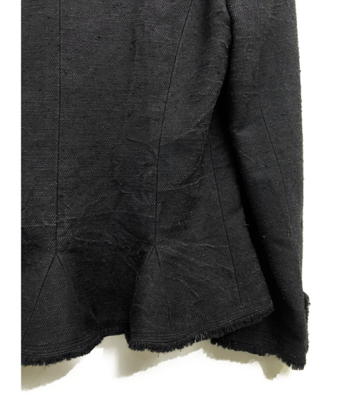 CHANEL（シャネル）CHANEL (シャネル) フレアショートジャケット ダークグレー サイズ:34の古着・服飾アイテム