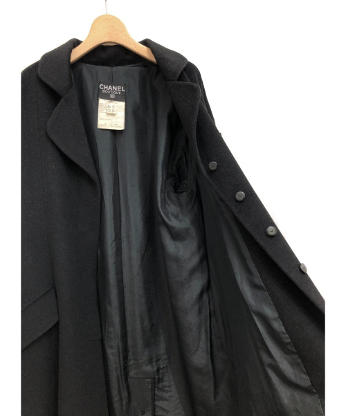 CHANEL（シャネル）CHANEL (シャネル) シングルヴィンテージコート ブラック サイズ:40の古着・服飾アイテム