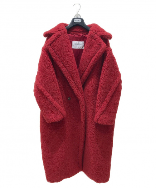 MaxMara（マックスマーラ）MaxMara (マックスマラ) テディベアコート レッド サイズ:Sの古着・服飾アイテム