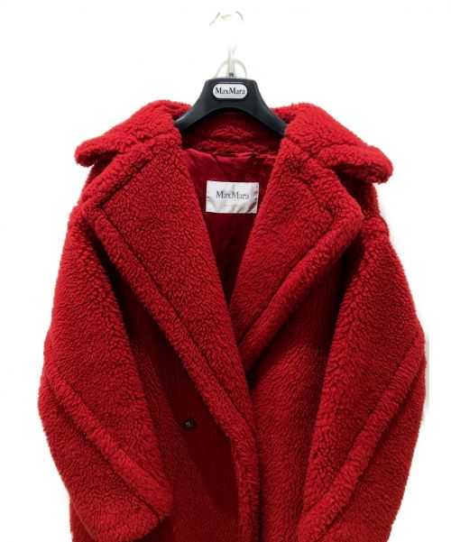 MaxMara（マックスマーラ）MaxMara (マックスマラ) テディベアコート レッド サイズ:Sの古着・服飾アイテム