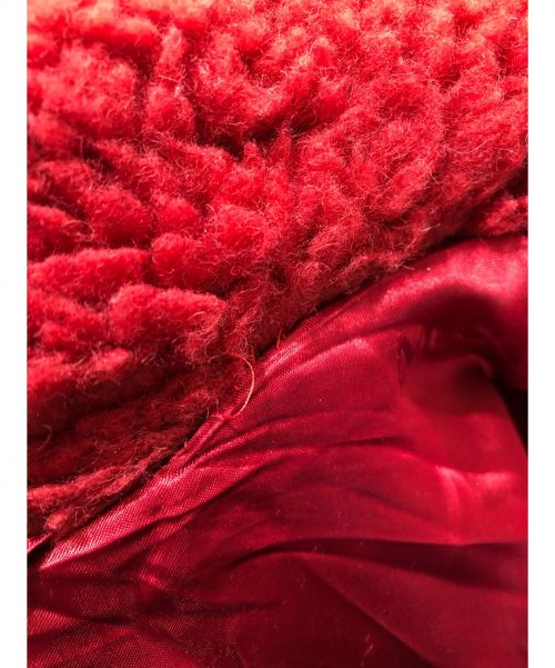 MaxMara（マックスマーラ）MaxMara (マックスマラ) テディベアコート レッド サイズ:Sの古着・服飾アイテム