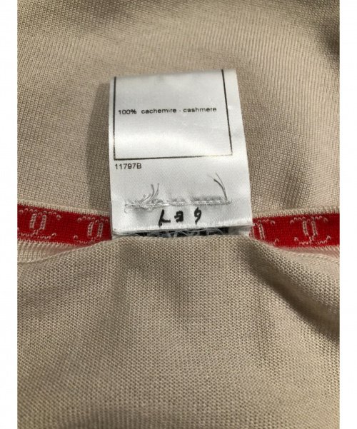 CHANEL（シャネル）CHANEL (シャネル) カシミヤニット ベージュ サイズ:42の古着・服飾アイテム