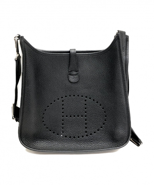 HERMES（エルメス）HERMES (エルメス) エブリン3 PM ブラック サイズ:PM トロワ トリヨンクレマンス □P刻印　シルバー金具の古着・服飾アイテム