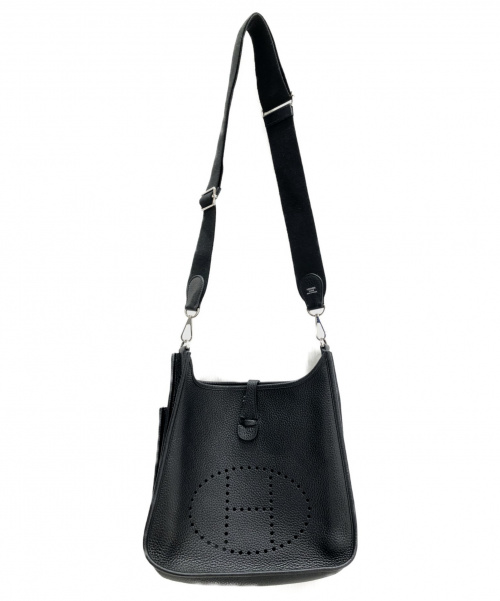 HERMES（エルメス）HERMES (エルメス) エブリン3 PM ブラック サイズ:PM トロワ トリヨンクレマンス □P刻印　シルバー金具の古着・服飾アイテム