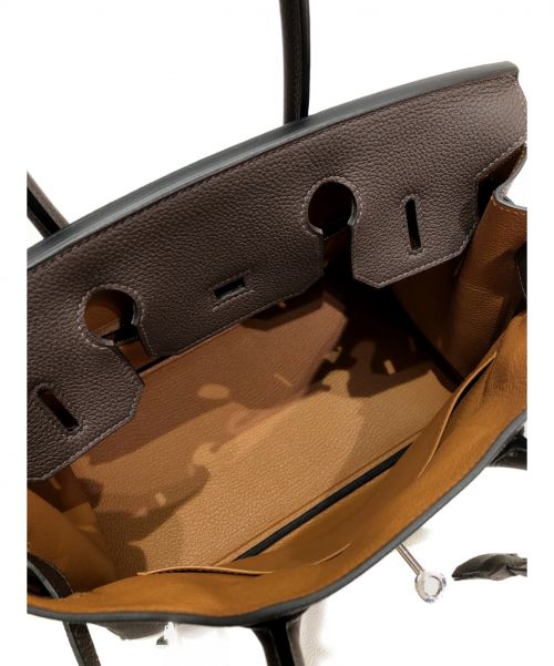 HERMES（エルメス）HERMES (エルメス) バーキン30ヴェルソ エベンヌ+トフィー サイズ:30 トゴ Y刻印（2020年）シルバー金具の古着・服飾アイテム