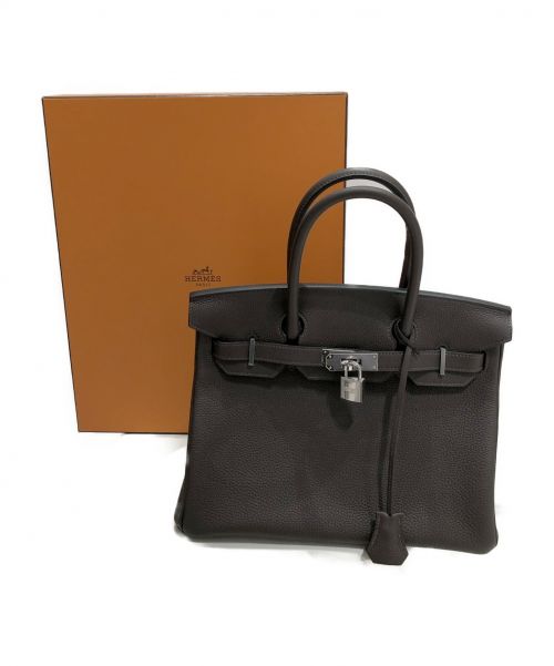 HERMES（エルメス）HERMES (エルメス) バーキン30ヴェルソ エベンヌ+トフィー サイズ:30 トゴ Y刻印（2020年）シルバー金具の古着・服飾アイテム