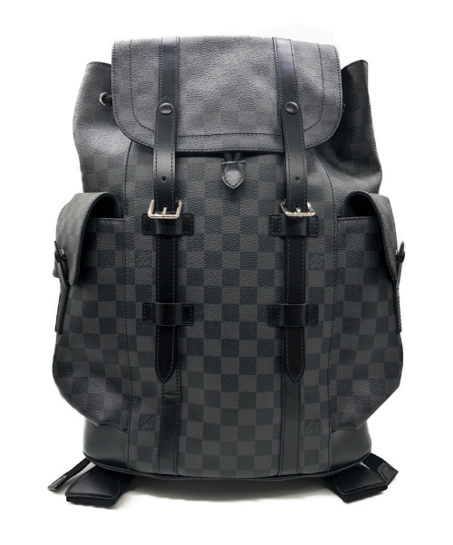 LOUIS VUITTON（ルイ ヴィトン）LOUIS VUITTON (ルイ ヴィトン) クリストファーPM ブラック サイズ:PM ダミエ・グラフィット N41379の古着・服飾アイテム