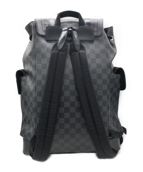 LOUIS VUITTON（ルイ ヴィトン）LOUIS VUITTON (ルイ ヴィトン) クリストファーPM ブラック サイズ:PM ダミエ・グラフィット N41379の古着・服飾アイテム