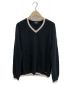 CHANEL（シャネル）の古着「カシミヤVネックニット」｜ホワイト×ブラック
