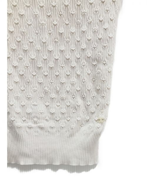 CHANEL（シャネル）CHANEL (シャネル) 半袖ニット ホワイト サイズ:34の古着・服飾アイテム