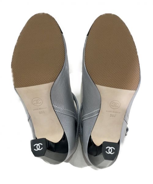 CHANEL（シャネル）CHANEL (シャネル) ショートブーツ シルバー サイズ:38の古着・服飾アイテム
