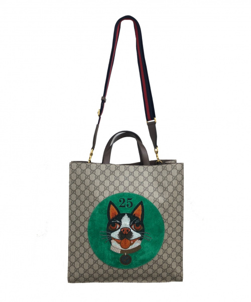 GUCCI（グッチ）GUCCI (グッチ) ボスコ 2WAYトートバッグ サイズ:- GGスプリーム 450950 525040の古着・服飾アイテム
