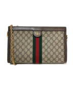 GUCCIグッチ）の古着「オフィディア チェーンショルダーバッグ」｜ベージュ