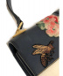 中古・古着 GUCCI (グッチ) キャットロックレザーハンドバッグ ネイビー サイズ:- 421998 001998：39800円