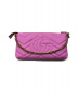 GUCCI (グッチ) アクセサリーポーチ ピンク サイズ:- GGマーモント 443129 レザー 498879：30653円