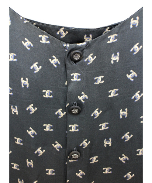 CHANEL（シャネル）CHANEL (シャネル) シルクブラウス ブラック サイズ:36の古着・服飾アイテム