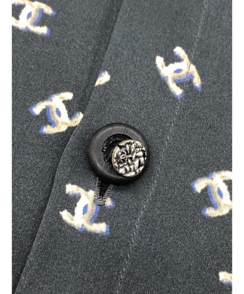CHANEL（シャネル）CHANEL (シャネル) シルクブラウス ブラック サイズ:36の古着・服飾アイテム