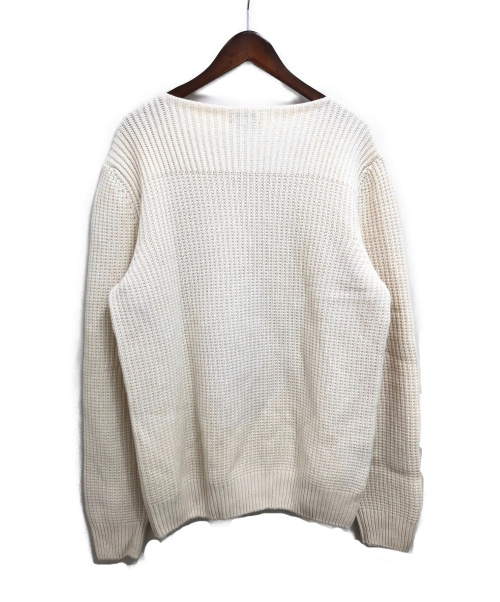 HERMES（エルメス）HERMES (エルメス) カシミヤブレンドニット ホワイト サイズ:Lの古着・服飾アイテム