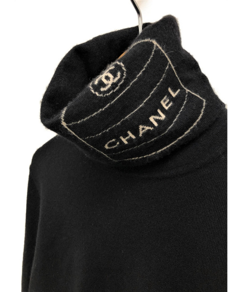 CHANEL（シャネル）CHANEL (シャネル) カシミヤハイネックニット ブラック サイズ:40の古着・服飾アイテム