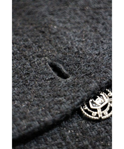 CHANEL（シャネル）CHANEL (シャネル) ツイードセットアップスーツ ブラック サイズ:34の古着・服飾アイテム