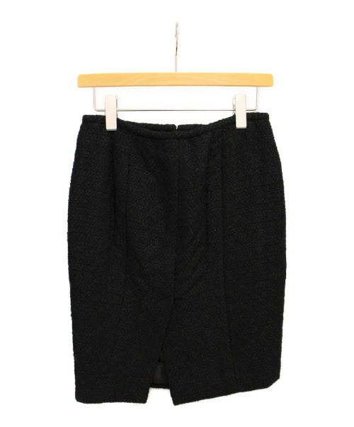 CHANEL（シャネル）CHANEL (シャネル) ツイードセットアップスーツ ブラック サイズ:34の古着・服飾アイテム