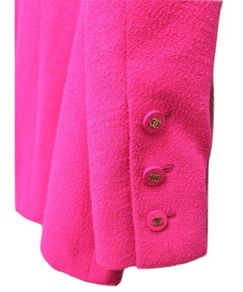 CHANEL（シャネル）CHANEL (シャネル) ヴィンテージジャケット ショッキングピンク サイズ:38の古着・服飾アイテム