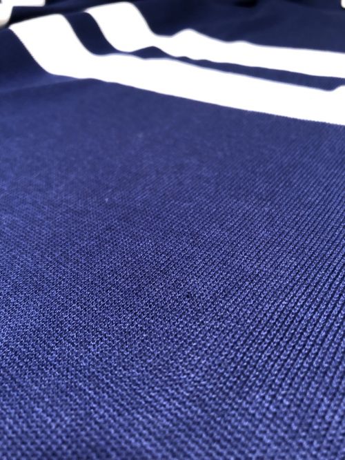 CHANEL（シャネル）CHANEL (シャネル) ニットポロシャツワンピース ネイビー×ホワイト サイズ:Lの古着・服飾アイテム